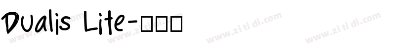 Dualis Lite字体转换